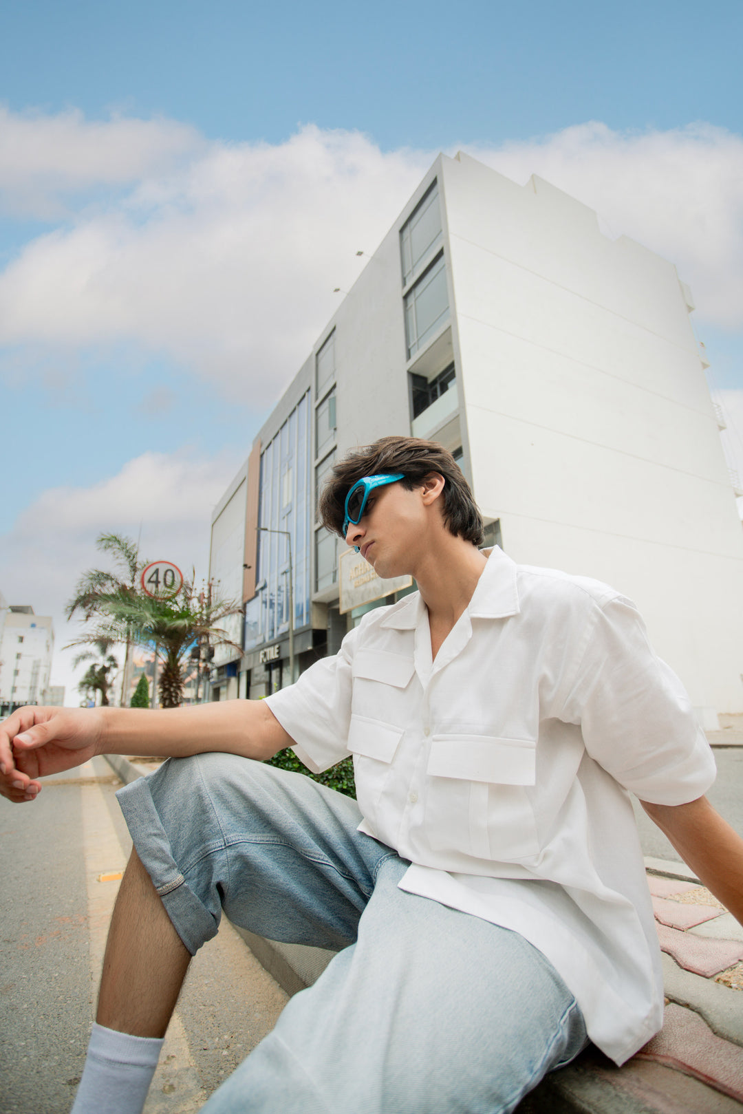 Classic White Utility Shirt – Short Sleeve
