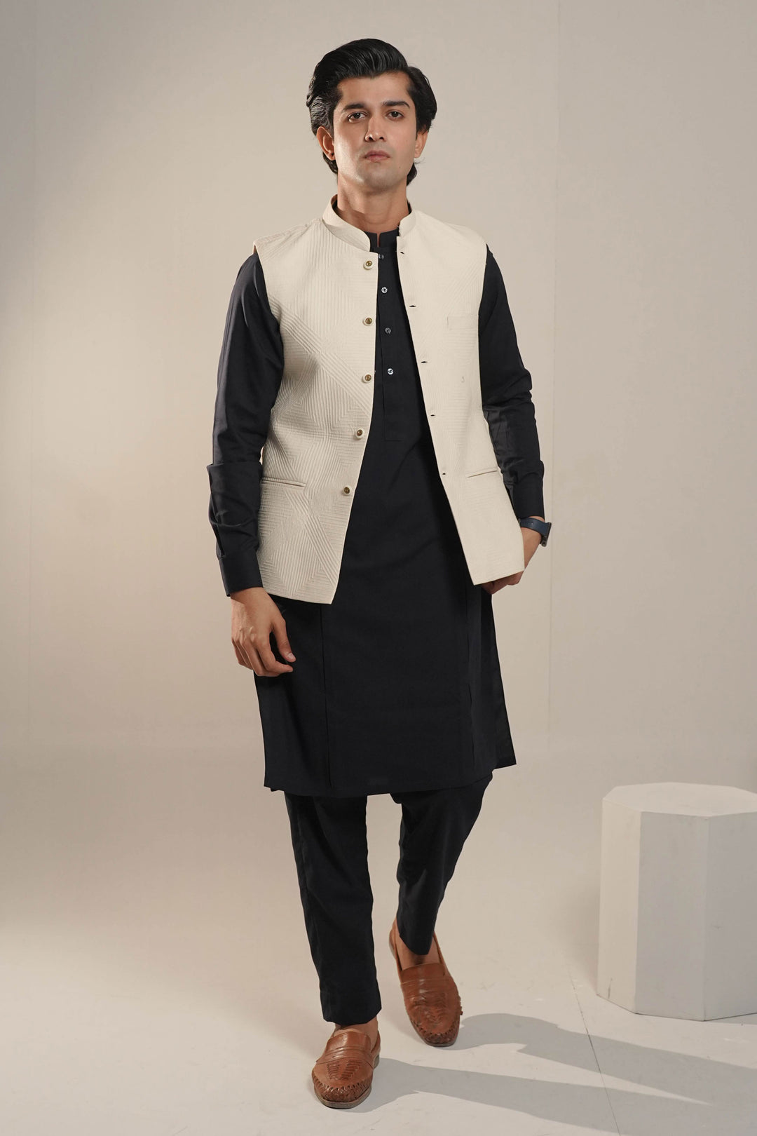 Self Geometric Design Jaistcoat