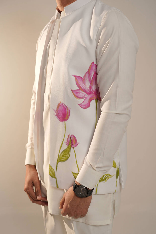 Hand Painted Front Open WaistCoat