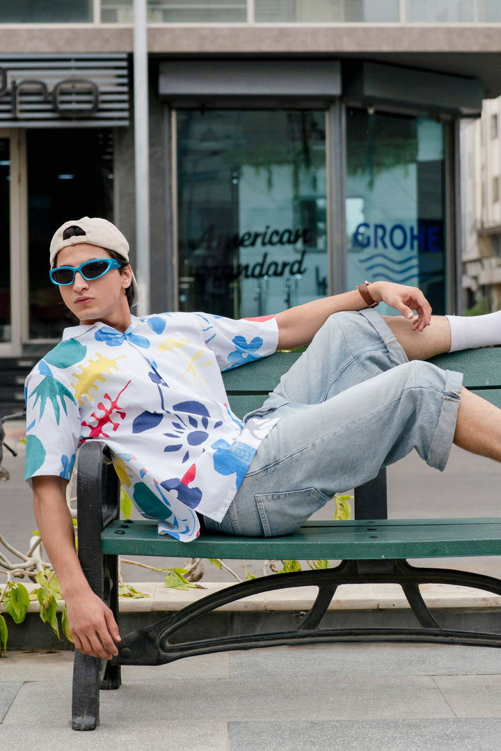 Colorwave Abstract Print Shirt