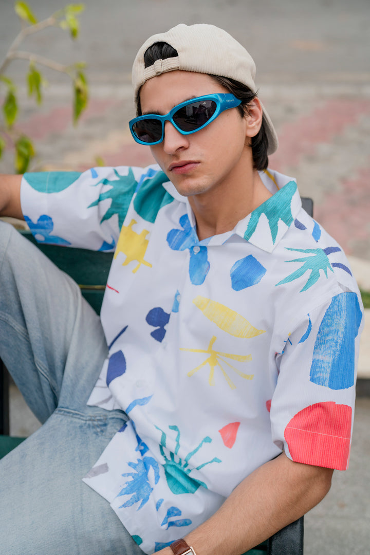 Colorwave Abstract Print Shirt