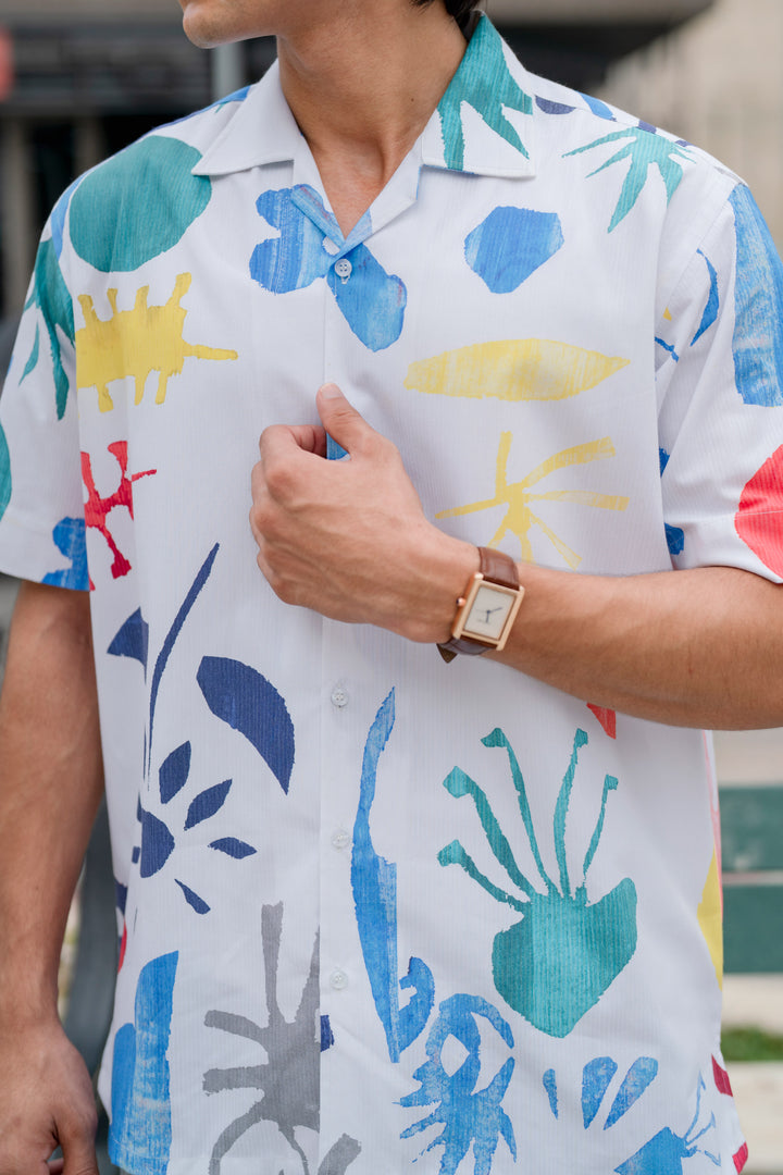 Colorwave Abstract Print Shirt