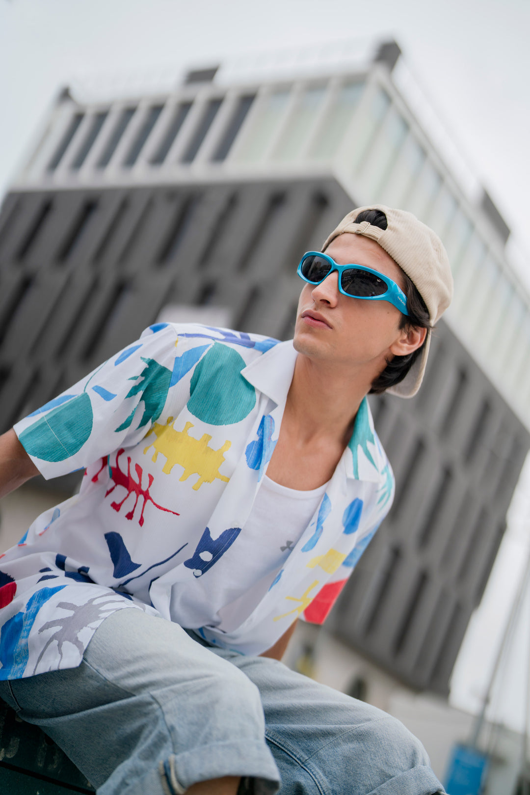 Colorwave Abstract Print Shirt