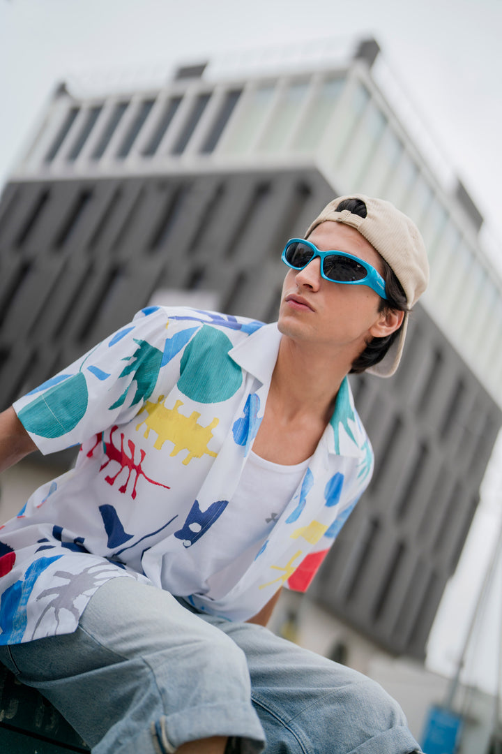 Colorwave Abstract Print Shirt
