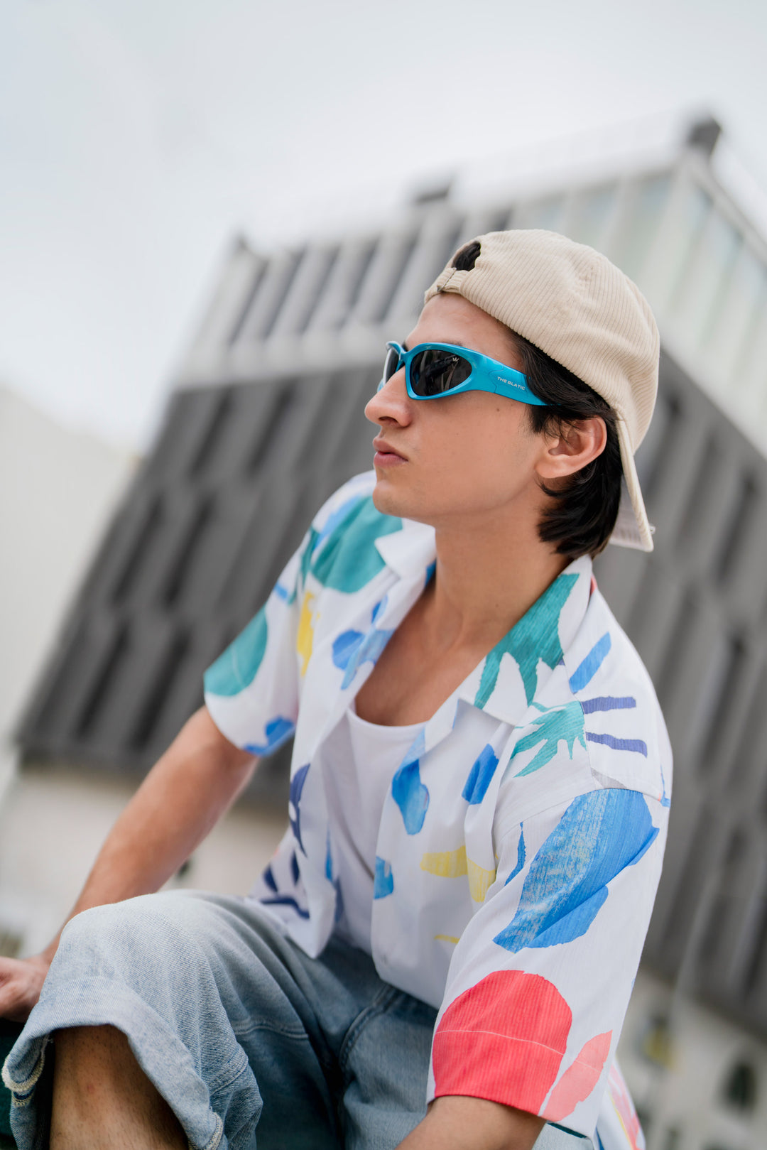 Colorwave Abstract Print Shirt