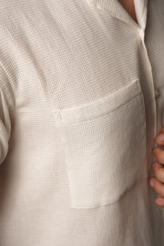 White Textured Co.ord Set