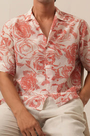 Rose Silhouette Printed Shirt