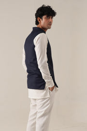 Navy Blue Jawahar Coat
