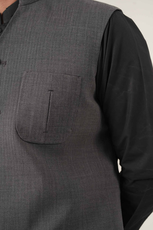 Charcoal Grey Classic Jawahar Coat