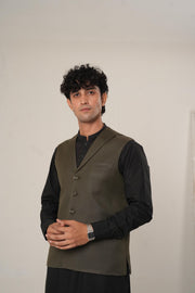 Olive Green Jawahar Coat