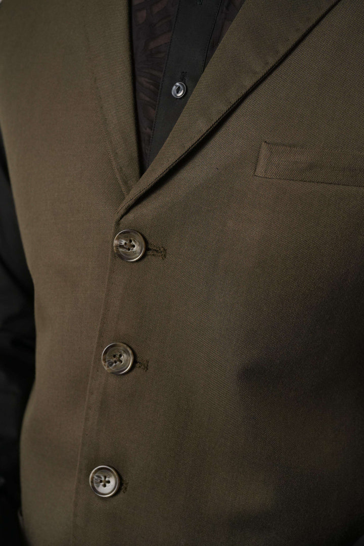 Olive Green Jawahar Coat