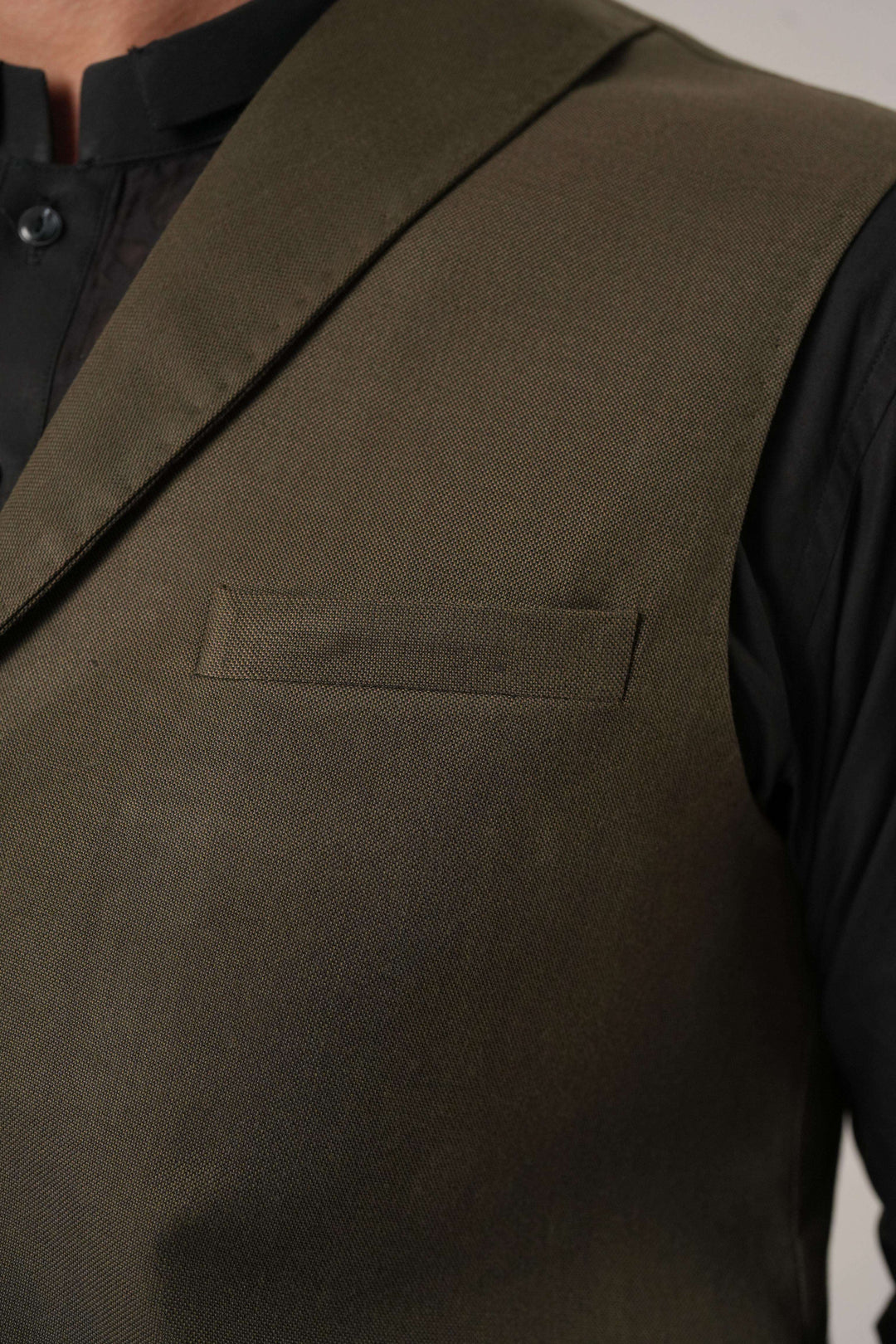 Olive Green Jawahar Coat