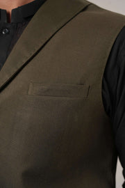 Olive Green Jawahar Coat