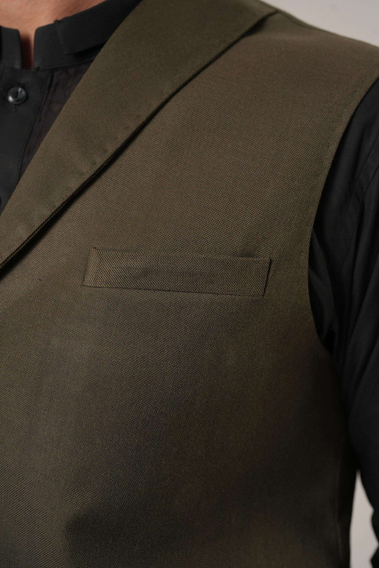 Olive Green Jawahar Coat