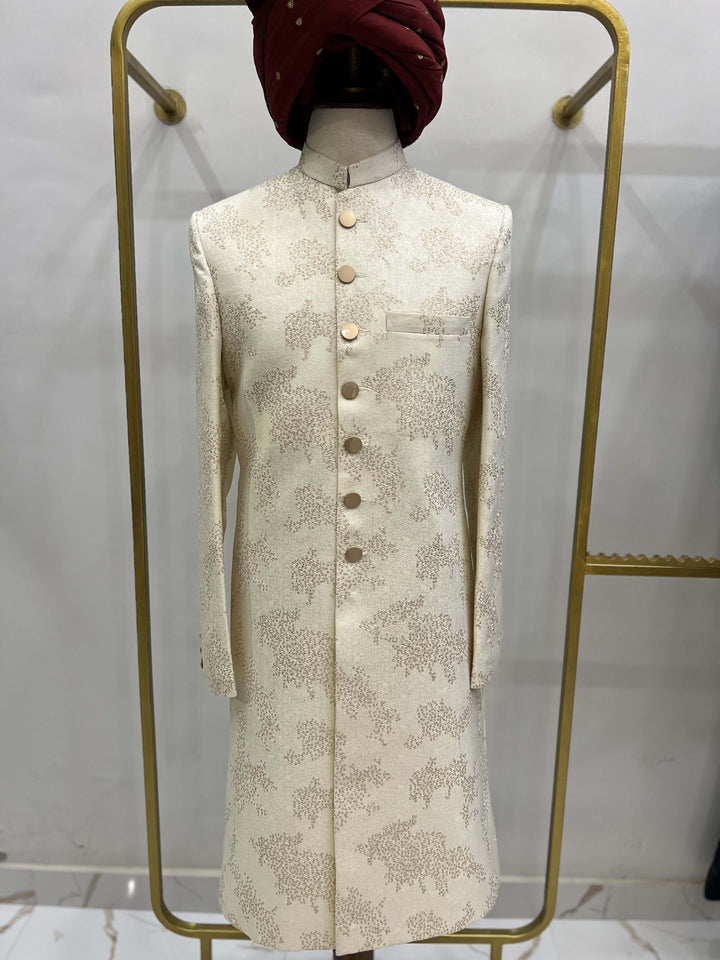 Sequence Embroidered Sherwani For Men
