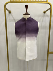 Purple Tie & Dye Waistcoat.