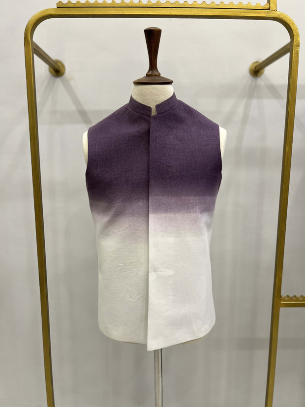 Purple Tie & Dye Waistcoat.