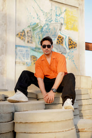 Rust Drop Shoulder Shirt.