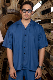 Cool in Blue: Revere Collar Co-Ord Set