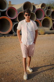Glow Up: Fluorescent Stripe Revere Collar Shirt